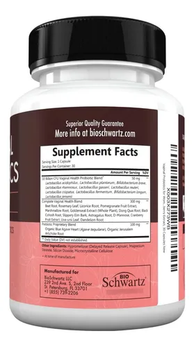 Probióticos Vaginales Con Prebióticos Lactobacillus Crispatu