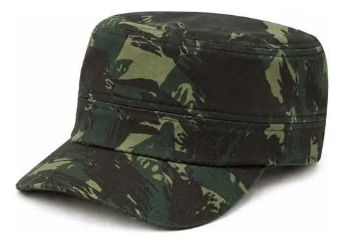 Quepe Cap Boné Ajustavel Tipo Militar Aba Pequena Curva Verde Militar Un Camuflado