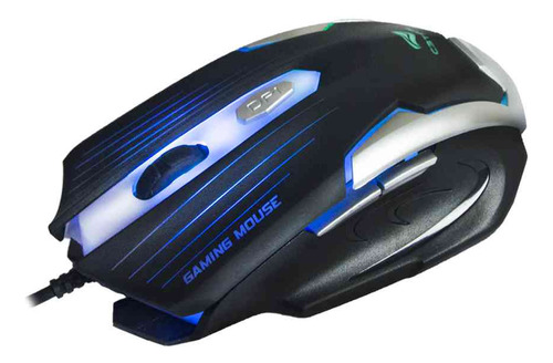 Mouse Gamer Multicores 2400 Dpi Preto/prata C3tech Mg-11bsi (Recondicionado)