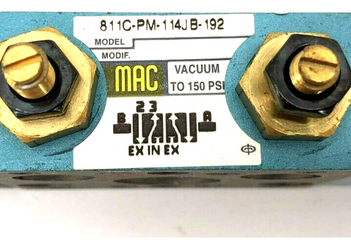 New Mac Valves 811c-pm-114jb-192 Solenoid Valve 110-120v Bbt