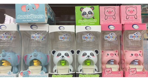 Garrafa Infantil Mini Dispenser Fofo Panda Porquinho Lindo Cor Garrafa Dispenser Porquinho