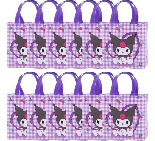 12 Bolsas Para Dulces Kuromi Fiesta Para Regalos Cumpleaños