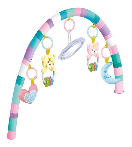 Imagem 2 de 3 de Tapete De Atividades Para Bebê Piano Unicórnio Rosa Maxibaby