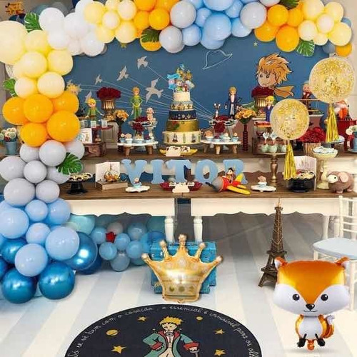 Pack 144 Globos Pasteles Principito , Incluye Cinta , Corona