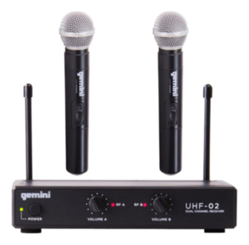 Gemini Uhf-02m S12 Sistema De Micrófono De Mano Inalámbrico