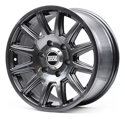 Rines 17 6/139 Para Bronco Gmc Canyon Sierra Ac Frison T6 Color Gris Obscuro