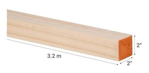 Pino Cepillado 2x3 3.2mt Pack 6 Pinos Para Retiro