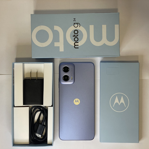 Motorola G34 5g, Esim Nfc 128 Gb 8 Gb Ram, 6.5'' 5000mah 50mp 18w Carga 120hz A 1tb, Liberado Global, Reacondicionado Seminuevo, Con En Caja Original (Reacondicionado)