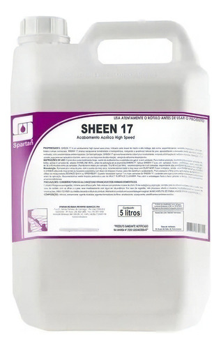 Impermeabilizante Sheen 17 Tratamento Piso 5 Litros Spartan