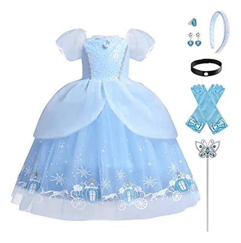 Vestidos De Cenicienta Para Niñas Niños Princesa Vestir Ropa