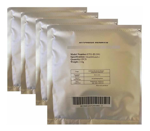 Membranas Antifrezze 20 Pack  34x42 Cm Anticongelante Cryo