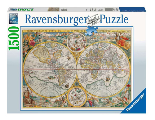 Rompecabezas Ravensburger Mapa Histórico Con 1500 Piezas 14+