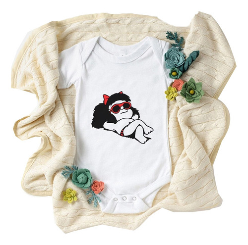 Mono Casual Mafalda Romper Para Bebé Para Niña Pequeña