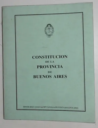 Constitucion De La Provincia De Buenos Aires - Aa.vv | MercadoLibre