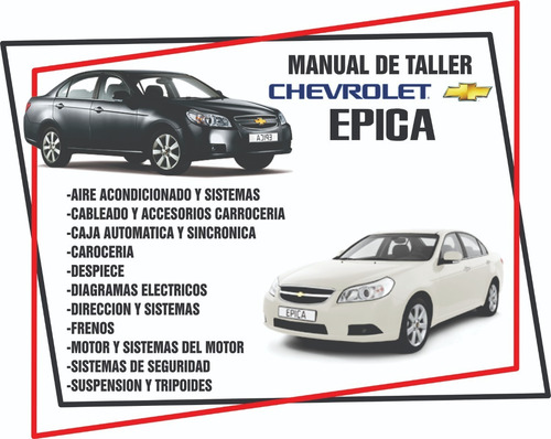Imagen 1 de 7 de Manual De Taller Chevrolet Epica