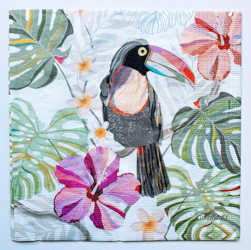 Servilletas Decoupage Set Mariposas Tropicales Laura Craft