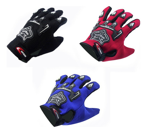 Guante Motoboy Sport Kntghlaood De Malla Colores Talla Única