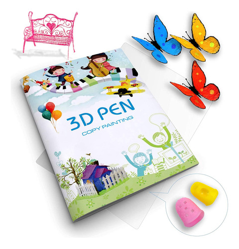 Libro C/ Plantillas Songity P/lápiz 3d, 24,9 X 17,53 Cm