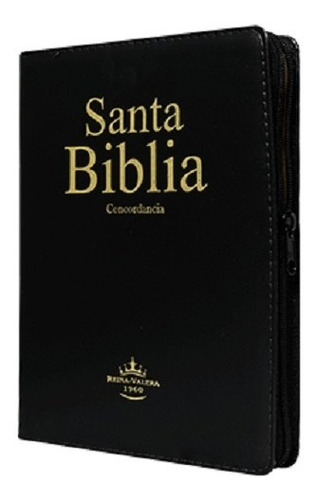 Biblia Letra Gigante Rvr1960 Imitación Negra,cierre E Índice