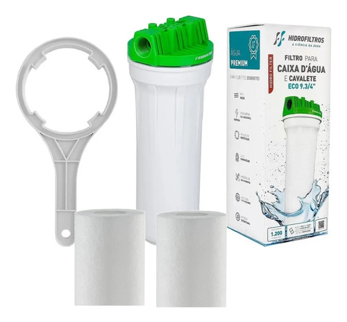 Filtro Cavalete Para Caixa D'Água Eco 9.3/4 com 2 Refil