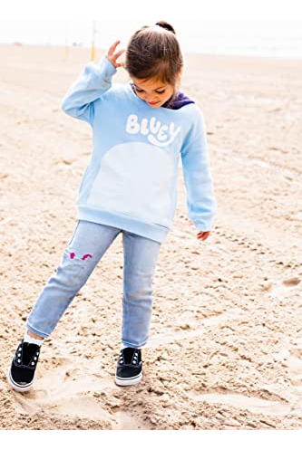 Sudadera Con Capucha Bluey De Forro Polar Para Niños Pequeño