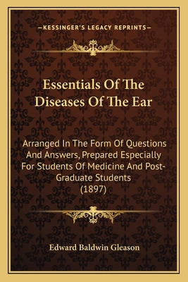 Libro Essentials Of The Diseases Of The Ear: Arranged In ...