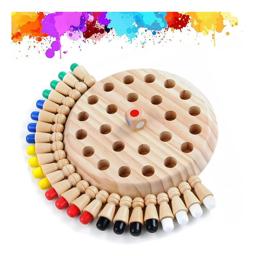 Juego De Mesa De Memoria De Madera Para Adultos