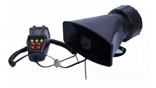 comprar Sirena Bocina Policia Carabinero Megáfono 7 Tono Auto Camión