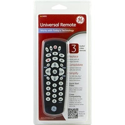 Mando A Distancia Universal Por Infrarrojos Negro 3 Disposit