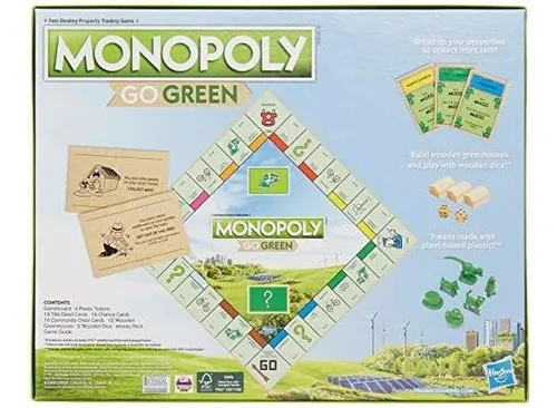 Monopoly: Go Green Edition Juego Hecho Con Piezas De Papel 1
