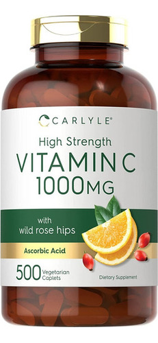 Vitamina C  1000 Mg  De Alta Resistencia 500 Capsulas