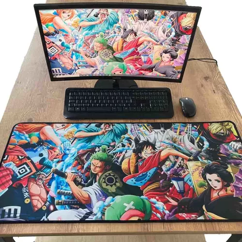 Mouse Pad Gamer One Piece 90cm X 40cm Extra Grande Promoção