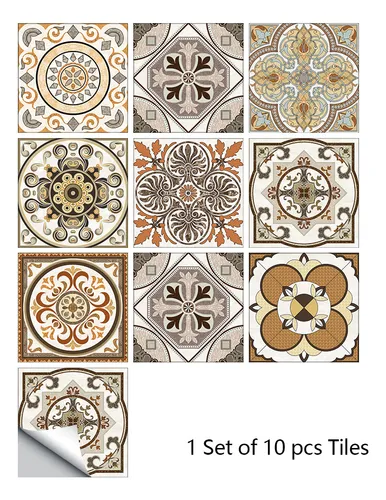 Mz6007 20x20cm 10 Uds. De Azulejos De Superficie Mate,