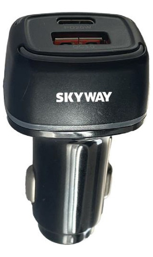 Cargador De Auto - Skyway - 2 Salidas Usb C Pd + Qc3.0 - 40w