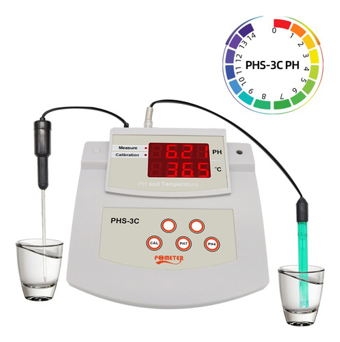 Potenciometro Medidor Ph Temperatura Digital Mesa +