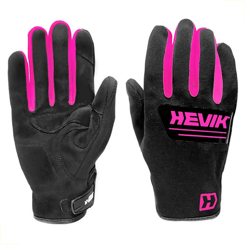 Guante Moto Con Protecciones - Mujer - Negro/rosa Talle Xs