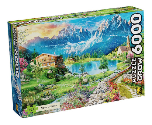 Puzzle 6000 Peças Alpes Italianos Grow