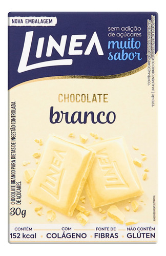 Chocolate branco Linea  sem glúten caixa 30 g