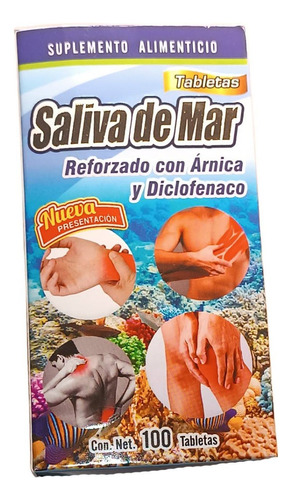 Tableta Saliva De Mar30 Tabletas 3 Frasco.