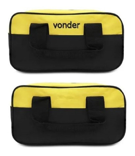 Bolsa De Lona Reforçada Para Ferramentas Vonder Bl005 Top Cor Amarelo E Preto