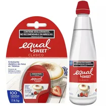 Comprar Edulcorante Equalsweet Clásico en tableta sobre 8.5 g 100 u pack x 2