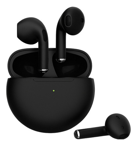 Fone De Ouvido Estéreo S/ Fio Bluetooth Pro 6 Mini Tws + Nf Preto