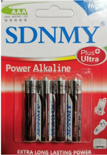 4 Pilhas Alkaline Aaa/aa No Blister Ideal Vários Aparelhos