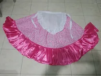 Comprar Pollera Volados Fuxia C\u002Fdelantal Niña 9_12 Años Aprox 