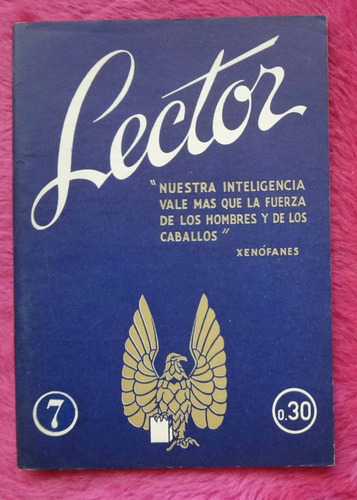 Revista Lector N7 Julio 1945 - La Iglesia Y El Nacionalismo