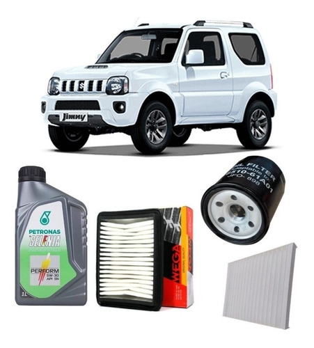 Kit Oleo + Filtros Suzuki Jimny 1.3 16v Sport 2009 Em Diante