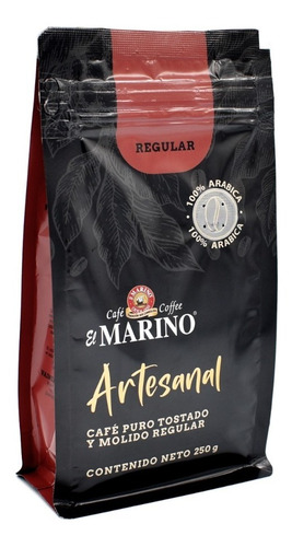 Café El Marino Artesanal Regular Tostado Y Molido 250 G