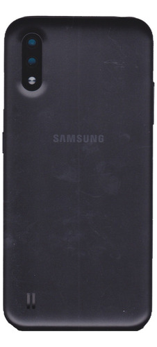 Tapa Trasera Carcasa Samsung A01 Color Negro Nuevo
