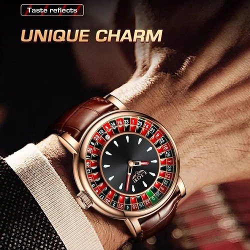 Relógio Roulette Luxo Cassino Roleta Elite Lige + Fichas