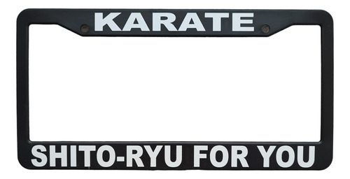 1  Porta Placa Karate Shito-ryu For You  -edición Especial-